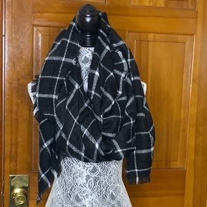 Plaid  blanket scarf